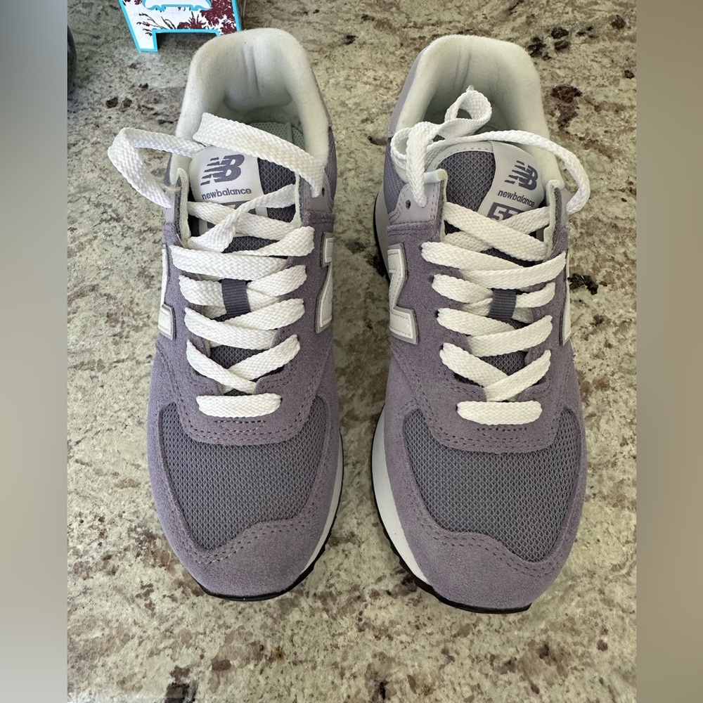 NWOT 574+ Athletic Shoe by New Balance; Astral Purple; Platform; Size 8; Perfect
